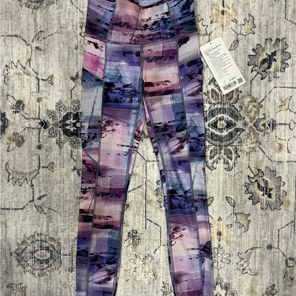 lululemon athletica Purple and Pink Leggings